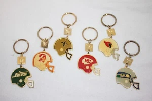 LOTTO portachiavi casco calcio vintage Winston sigarette NFL! Jets Chiefs Saints+ - Foto 1 di 12