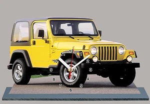 MODEL CARS, JEEP-WRANGLER-02, car passenger,11,8x 7,8 inches with Clock - Picture 1 of 1