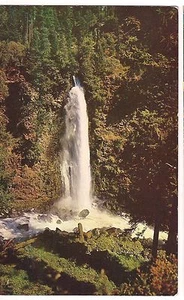 MILL CREEK FALLS Krater Lake Highway Rouge River KALIFORNIEN Postkarte CA Vintage - Bild 1 von 2