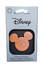 2024 Walt Disney World Parks Mickey Earidescent Peach Glitter Popsocket PopGrip