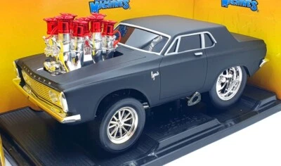 Muscle Machines 1/18 Scale Model 71166 - 1963 Plymouth Savoy - Black - Image 1 of 4