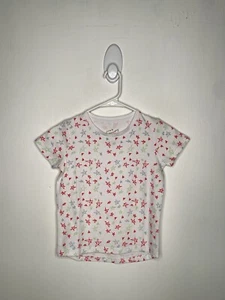 June & January Star Top Girls Size 7-8 White Short Sleeve Basic Shirt - Picture 1 of 4