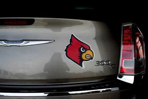 LG University of Louisville Car Magnet Cardinals College NCAA Tailgate Cover