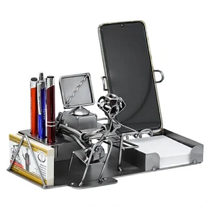 metalman24 Schraubenmännchen PC Büro Schreibtisch Organizer Handyhalter geschenk - Bild 1 von 6