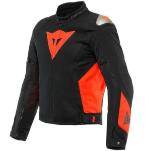 GIACCA MOTO ESTIVA SPORTIVA DAINESE ENERGYCA AIR TEX BLACK FLUO RED NERO TG 54 - Foto 1 di 7