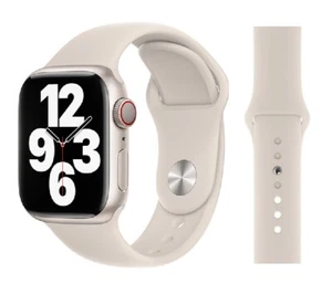 Original Apple Sport Armband S/M+M/L 42/44/45mm MTPN2ZM/A Stone 2. Gen Sehr Gut - Zdjęcie 1 z 1