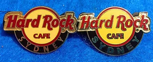 SYDNEY CLASSIC LÍNEA ROJA CÍRCULO LOGO GUITARRA LETRAS FINAS 4LC Hard Rock Café PIN - Imagen 1 de 2