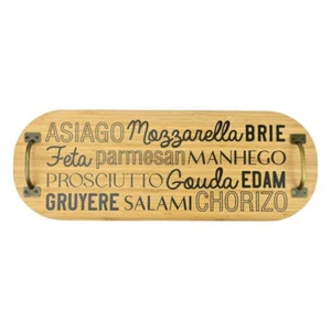Boston Warehouse 21" Bamboo Charcuterie Serving Board, Cheese - Picture 1 of 3