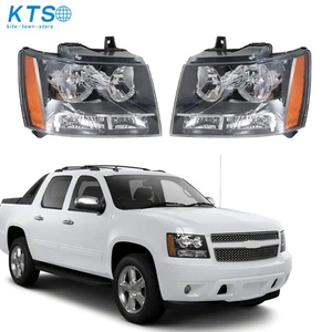Headlights For Avalanche/Suburban/Tahoe 2007-2014 Amber Corner Headlamp LH+RH - Picture 1 of 13