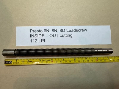 Presto 6N, 8N 112 LPI шаг - наизнанку - Feedscrew записи токарный станок свинцовый винт - Изображение 1 из 4