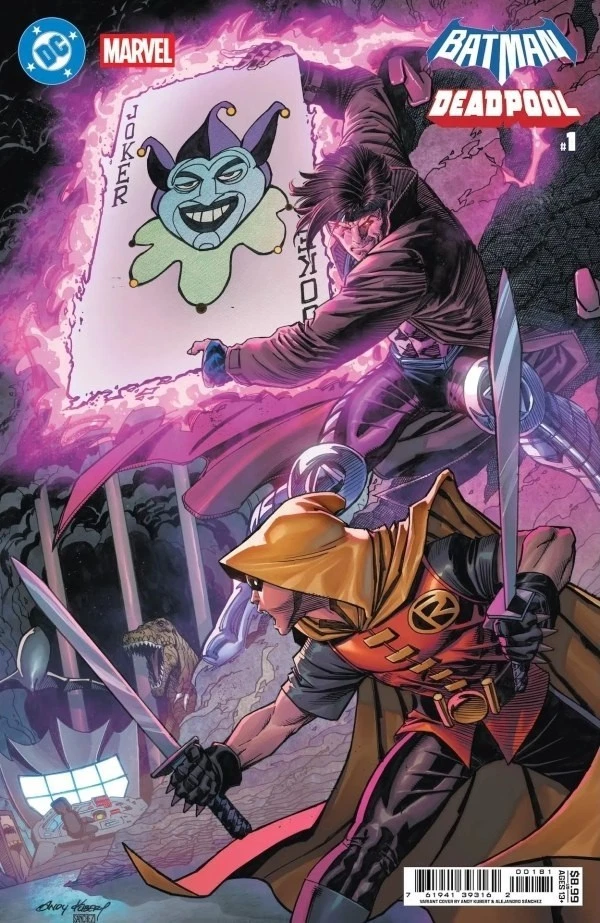 BATMAN DEADPOOL 1 VARIANTE ANDY KUBERT CASI NUEVO DC MARVEL CROSSOVER 2025 ROBIN GAMBIT Foto 1 de 1