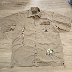 Clearwater Outfitters Camicia da Pesca Uomo Manica Corta Media con Bottoni Tan - Foto 1 di 12