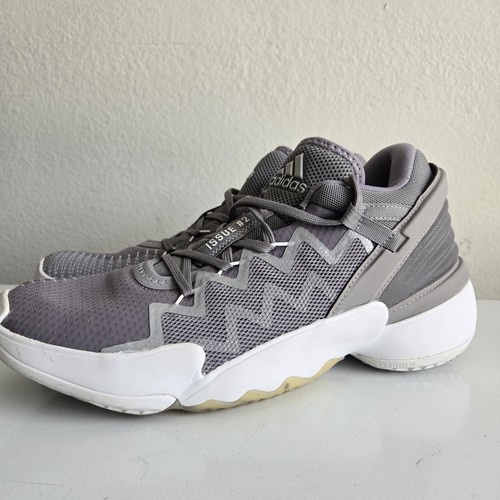 Adidas D.O.N. ISSUE 2 FW8515 Scarpe da Basket Uomo Grigio Bianco Sneakers Taglia 9