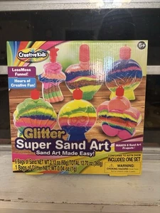 Creative Kids - Glitter Super Sand Art Activity Kit Makes Six (6) NEW Sealed - Picture 1 of 3