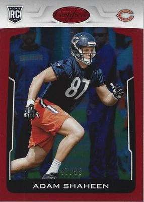 2017 Certified Mirror Red #179 Adam Shaheen /99 - FB - Image 1 of 2