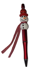 1x Schneemann Kugelschreiber - Geschenkidee, handarbeit *NEU* (6) - Bild 1 von 1