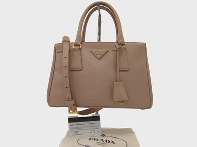 Auth JH73 Prada Saffiano 2WAY Bag with Shoulder Strap Handbag from Japan - Image 1 of 4