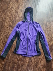 Lauren Ralph Lauren Active Womens Purple Full Zip Hoodie Jacket Petite PS Small - Picture 1 of 6