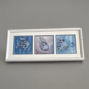 Vintage Rainbow Fish Pane by Marcus Pfister Framed Wall Art Print Picture 2000 - Picture 1 of 11