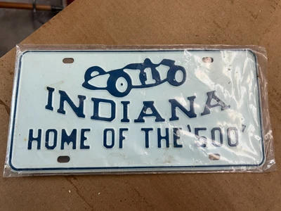 Vintage NOS Indiana Home of the 500 License Plate Tag - Image 1 of 3