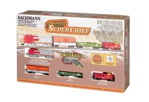 Bachmann N Scale ~ Complete Train Starter Set ~ Santa Fe ATSF Super Chief ~24021 - Picture 1 of 1