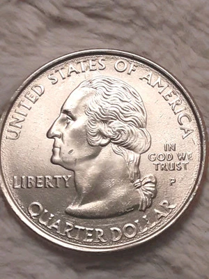 2000 P Maryland AU Brilliant Rare RPM Rim Strike Die Clash Coin Errors  - Image 1 of 4