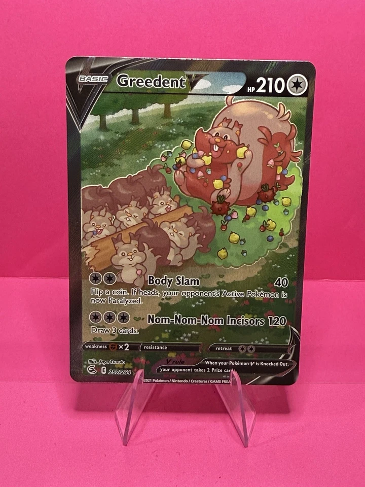 Greedent V (Alternate Full Art) 257/264 Swsh08: Fusion Strike Holo - Image 1 of 2