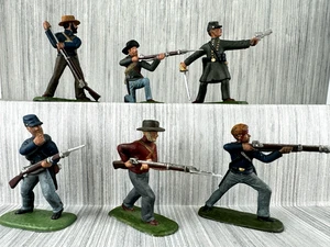 ACW Confederate Infantry Civil War Toy Soldiers Hand Painted - Picture 1 of 8