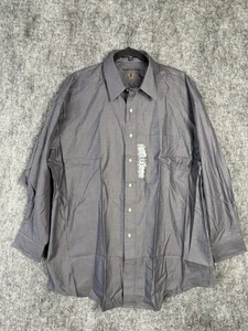 Tommy Hilfiger Dress Shirt 17 32/33 Gray Long Sleeve 100% Cotton Men’s. Size L - Picture 1 of 3