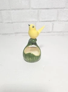 Stangl & Pennsburg Keramik gelb Küken Vogel grün Kürbis Figur Mcm - Bild 1 von 7