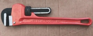 JeTech Tool Pliers 12" Pipe Wrench Heavy Duty Straight 300mm Genuine - Picture 1 of 3