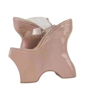 Summer 20cm Height Increasing Heels Platform Japanese Modern Women Sandals Big S - Picture 1 of 14