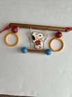 Vintage SNOOPY PEANUTS Crib Hanging Play Exerciser Toy..1958..collectors