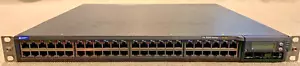 Juniper EX4200-48T 48-Port Ethernet Switch 8-PoE Dual Power Supplies - Picture 1 of 4