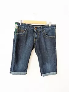 Miss Sixty Denim Shorts Y2k Hipster Jeans Low Rise Size W28 Uk10 90's - Picture 1 of 10