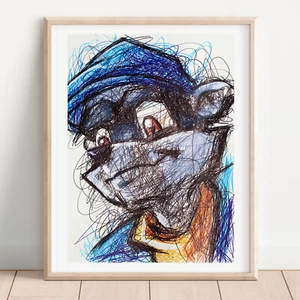 Sly Cooper Ballpoint Pen Print, Video Game Poster - Picture 1 of 3