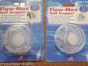 SCUPPER SELF BAILING FMS10DP PAIR TH MARINE FLOW MAX BALL SCUPPER HARDWARE BOAT - Picture 1 of 5