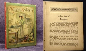 Kux Kleines Kochbuch Ueber 200 ausgewählte Rezepte " Deutsche Küche" 1892 js - Bild 1 von 5