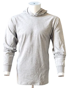 Cotton Long Sleeve T-Shirt with hoodie - Picture 1 of 2