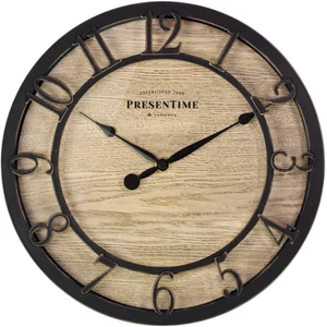 Presentime & Co 10" Farmhouse Series Wall Clock, Cottage Style, Vintage Design,  - Picture 1 of 8