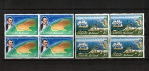 1970 Norfolk Island Discovery of East Coast Stamps Set 2, Block 4 SG 118/9 MUH - Picture 1 of 1
