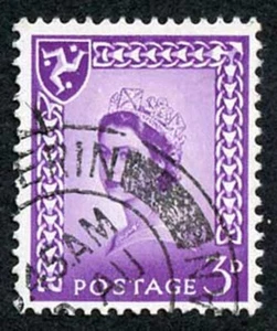 IOM SG2a 3d Deep Lilac on Chalky Paper Fine used cat from 6.50 pounds - Picture 1 of 1