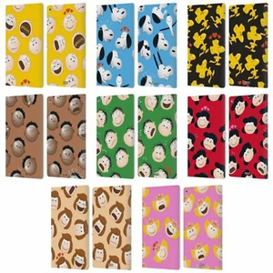 OFFICIAL PEANUTS CHARACTER PATTERNS LEATHER BOOK WALLET CASE FOR AMAZON FIRE - Picture 1 of 14