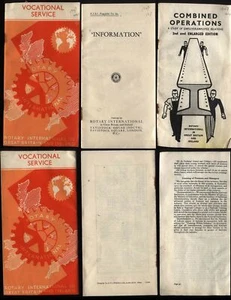 1947 Three ROTARY INTERNATIONAL IN GREAT BRITAIN & IRELAND Pamphlets - Picture 1 of 1
