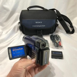 Sony DCR-DVD101 DVD Handycam Camcorder blau mit Tasche - getestet - *LESEN* - Bild 1 von 15