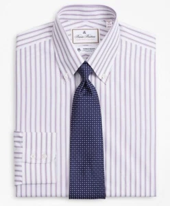 Nuevo con etiquetas $168 Brooks Brothers x Thomas Mason Colección Lujo Camisa de Vestir - Imagen 1 de 3