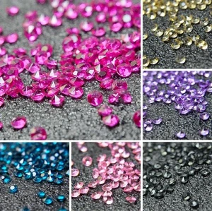 1000 to 4000 Wedding Acrylic Scatter Table Crystal Diamond Confetti Decoration - Picture 1 of 20