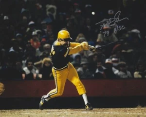 Signed 8x10 PHIL GARNER "79 WSC" Pittsburgh Pirates photo w/ Show Ticket - Picture 1 of 1