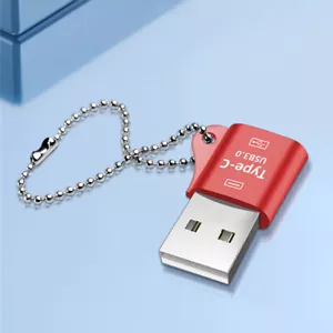 Adaptateur OTG avec Porte-clés USB 3.0 A Mâle vers Type C Femelle Convertisseur Connecteur ∂ - Photo 1 sur 18