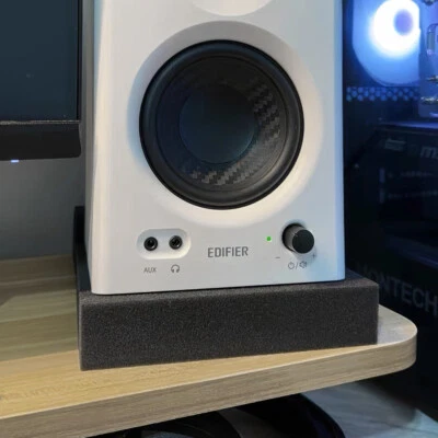 DREAM-HOMELAND 2pcs Studio Monitor Isolation Pads Speaker Platform Pad Acoustic Foam Panel Mat